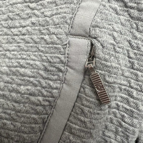 Lululemon Jacket Women's Size Small Textured Gray Full Zip Wool Blend Activewear - Picture 11 of 12